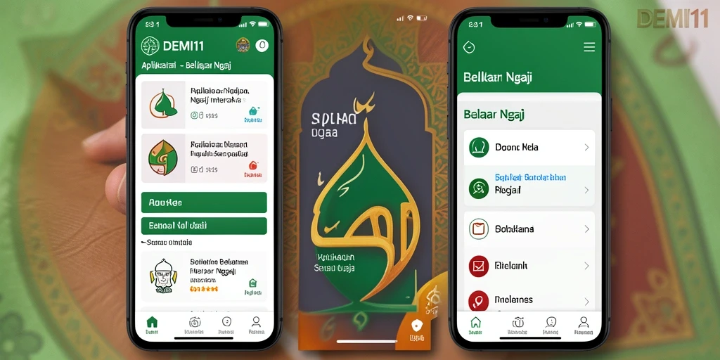 Antarmuka aplikasi DEMI11 yang menarik dan mudah digunakan.