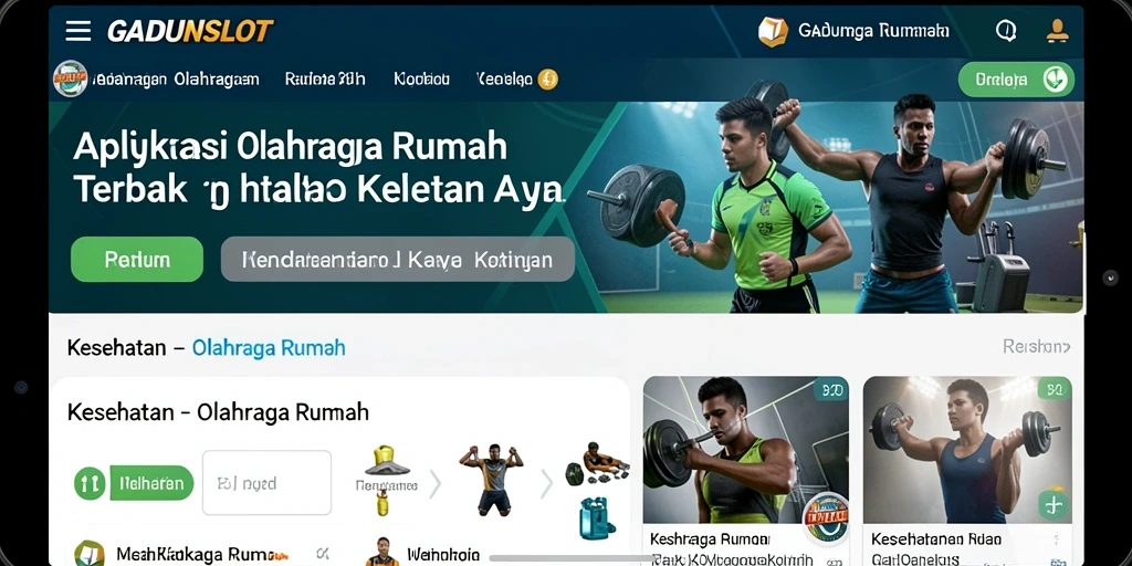 Tampilan antarmuka GADUNSLOT yang menarik dan informatif.