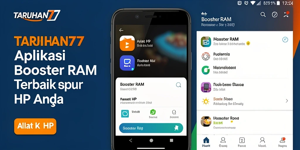 Antarmuka TARUHAN77 yang sederhana dan fungsional untuk Booster RAM.